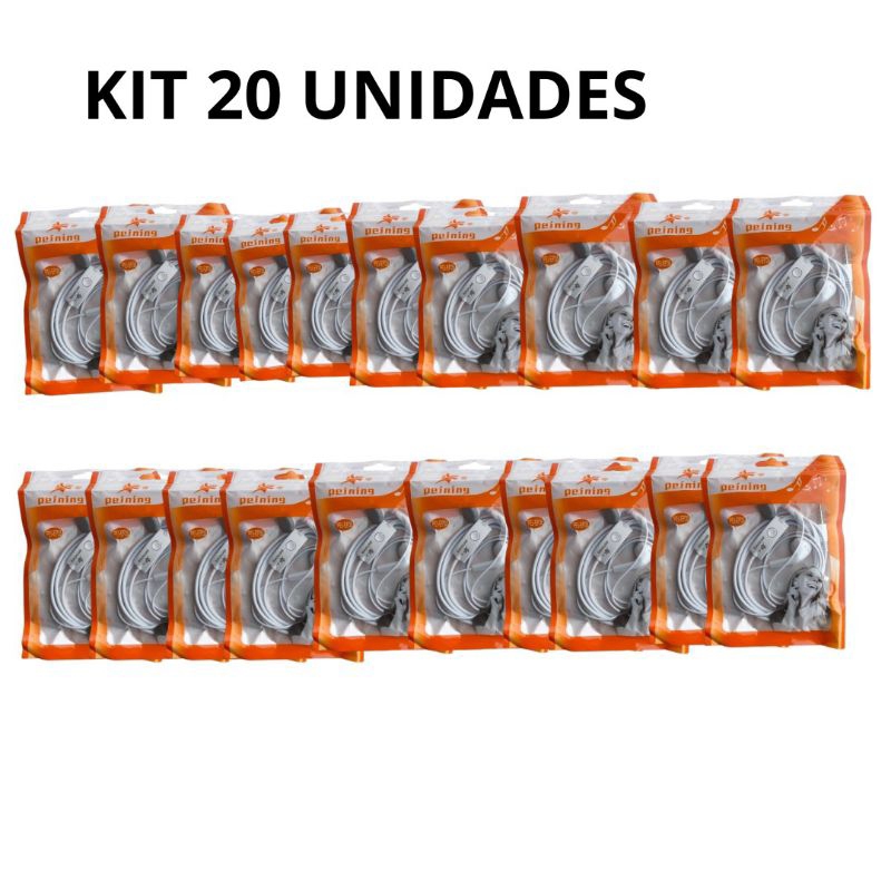Kit 20 fones de ouvido com fio original dá PEINING ENVIO IMEDIATO