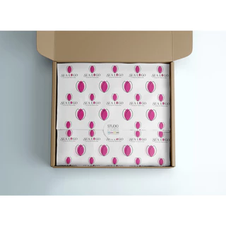 Papel para embrulho - sua logo ou arte - Personalizado
