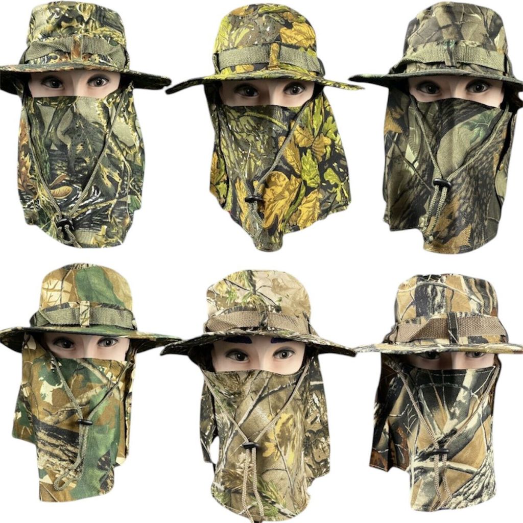 Chapéu Camuflado Boonie Hat Exército Pescador Proteção Uv Unissex Chapéu Australiano Pesca Camping