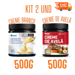 CREME BRANCO / CREME AVELÃ KIT 500GR - GROWTH SUPPLEMENTS