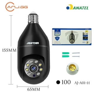 Mini IP Câmera Wifi sem fio visão noturna microfone alto falante acesso remoto aplicativo cor preto