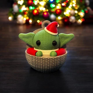 Decoração de Natal Enfeite Árvore de Natal Grogu Baby Yoda Decoração Geek