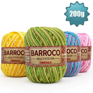 Barbante Barroco Multicolor 200g em Oferta na Shopee