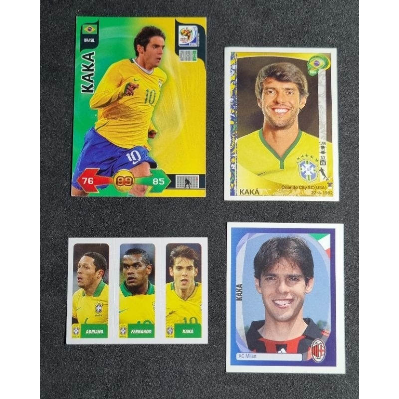 KAKÁ - Craque do futebol mundial - 3 figurinhas e 1 card | Shopee Brasil