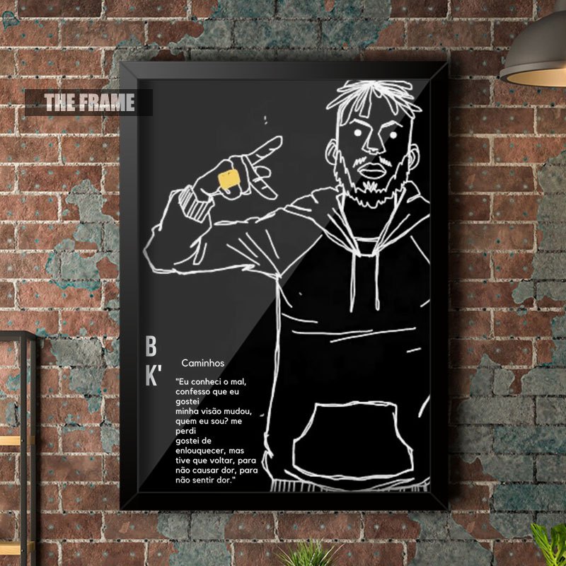 Quadro Decorativo A4/A3 Bk Rapper Caminhos | Shopee Brasil