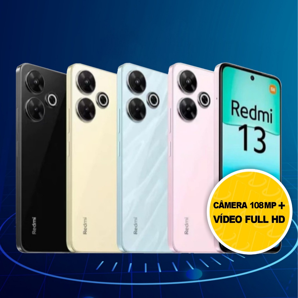 Celular Xiaomi Redmi 13 4G 256GB 8G/128GB 6GB