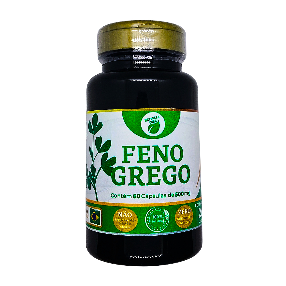 Feno G. 60 cápsulas 500mg | Shopee Brasil