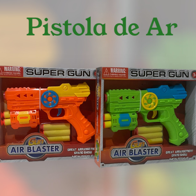 Arminha De Ar Nerf Brinquedo Criança Lança Dardos Super Pistola Presente Natal