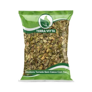 Semente de Abobora Verde Torrada Sem Casca Com Sal em Oferta na Shopee