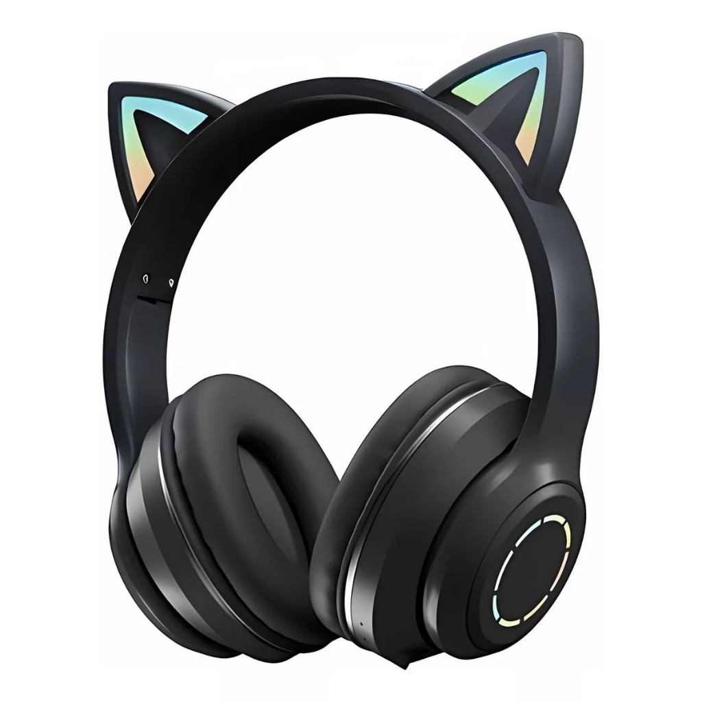 Fone De Ouvido Headset Sem Fio Gatinho Led Bluetooth B-19 H - Oriente