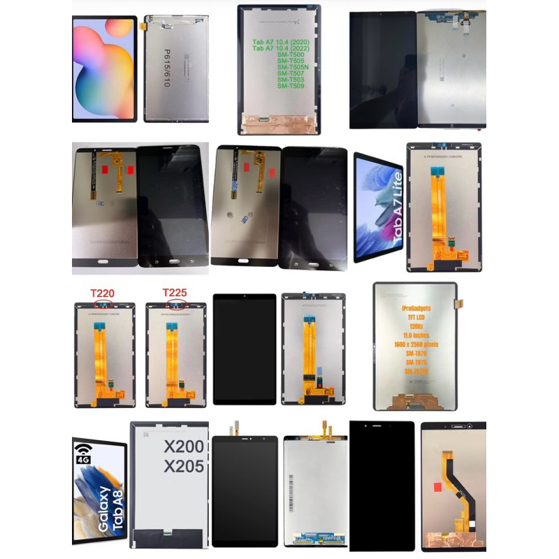 Frontal Display Tela Compatível Galaxy Tablet P610 P615 T515 T510 T500 ...