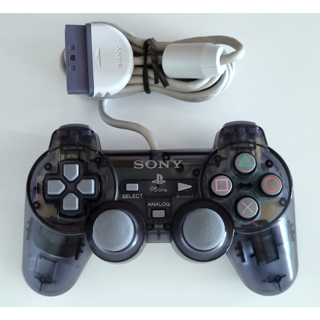Controle de PSone (PS1) Clear Black A Original