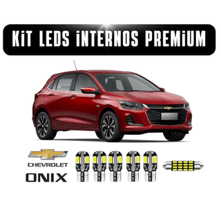 Kit Lampadas LED PREMIUM INTERNAS e Placa Chevrolet Onix Hatch & Sedan 2020 2021 2022 2023 2024