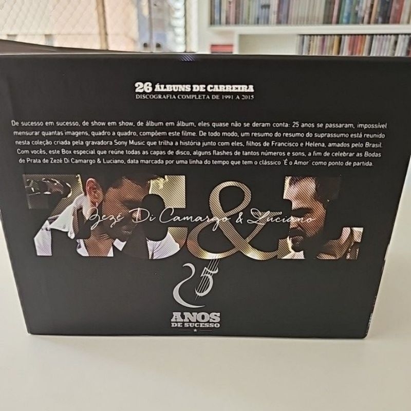 CD BOX ZEZÉ DI CAMARGO & LUCIANO - 25 ANOS DE CARREIRA (27 CDs