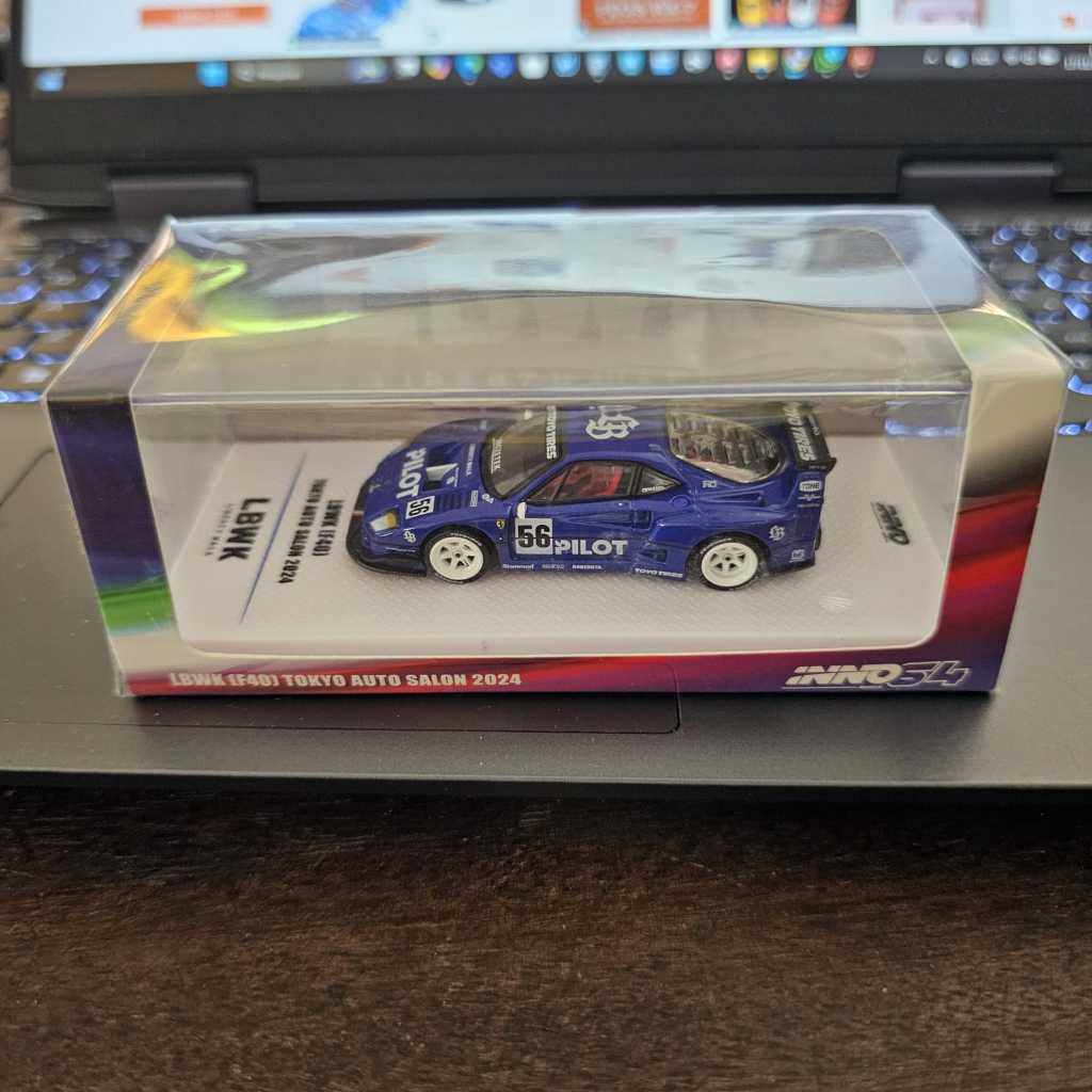 Inno 1: 64 LBWK F40 Tokyo Auto Salon 2024 #56 Xe mô hình Diecast màu
