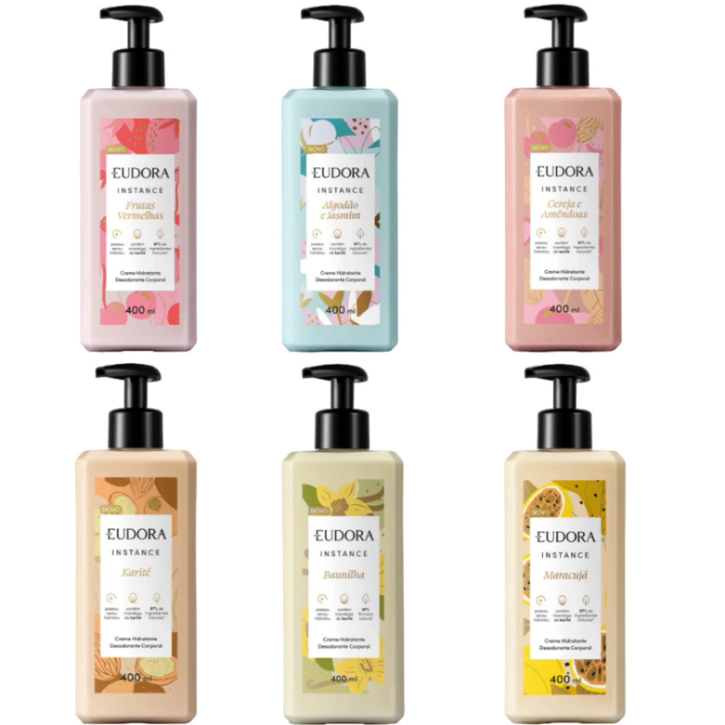 Creme Hidratante Eudora Instance 400ml | Shopee Brasil