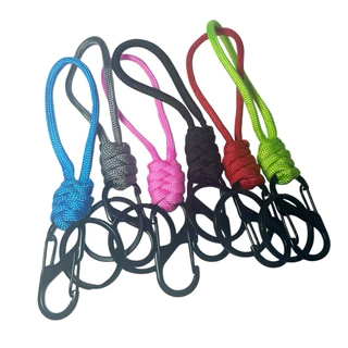 Chaveiro Paracord com Mosquetão Duplo - Artesanal com Design Minimalista