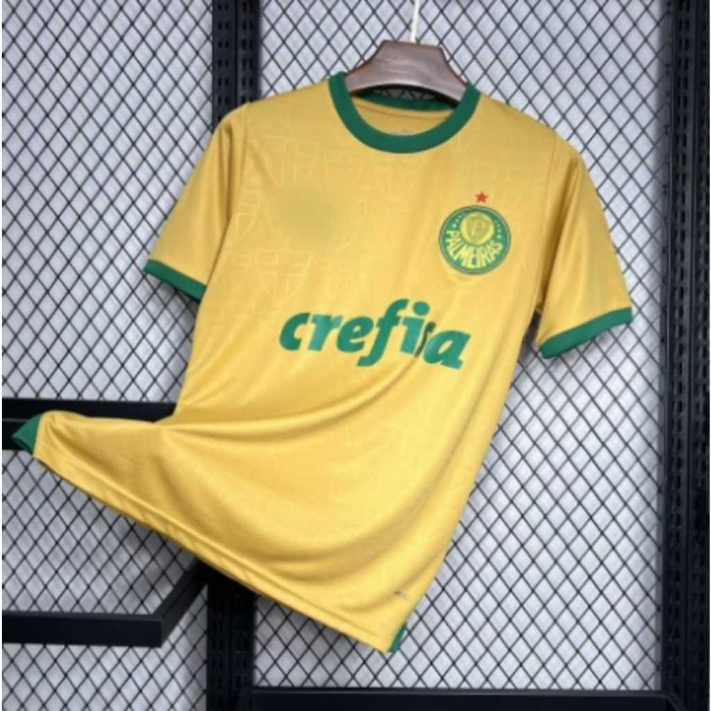 Camiseta do Verdão Novo Uniforme Palmeiras Dourado 24/25