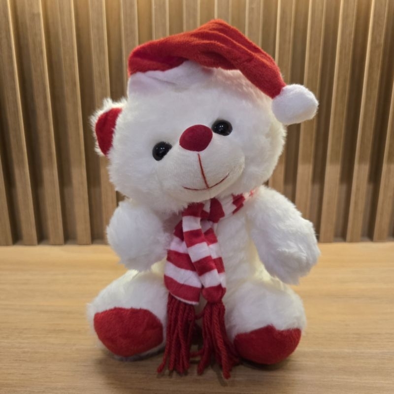 Pelúcia Urso Cachecol Natal - BR Machine | Shopee Brasil