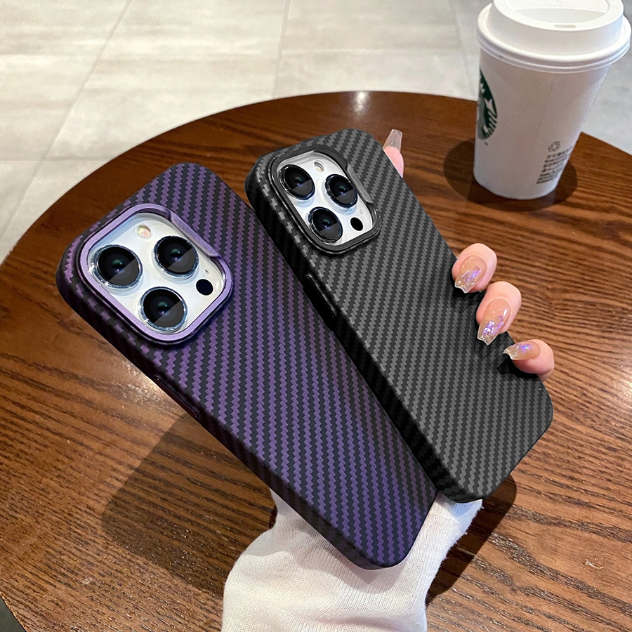 Capa para iphone 11 12 13 14 pro max telefone de fibra de carbono de alta qualidade é adequada
