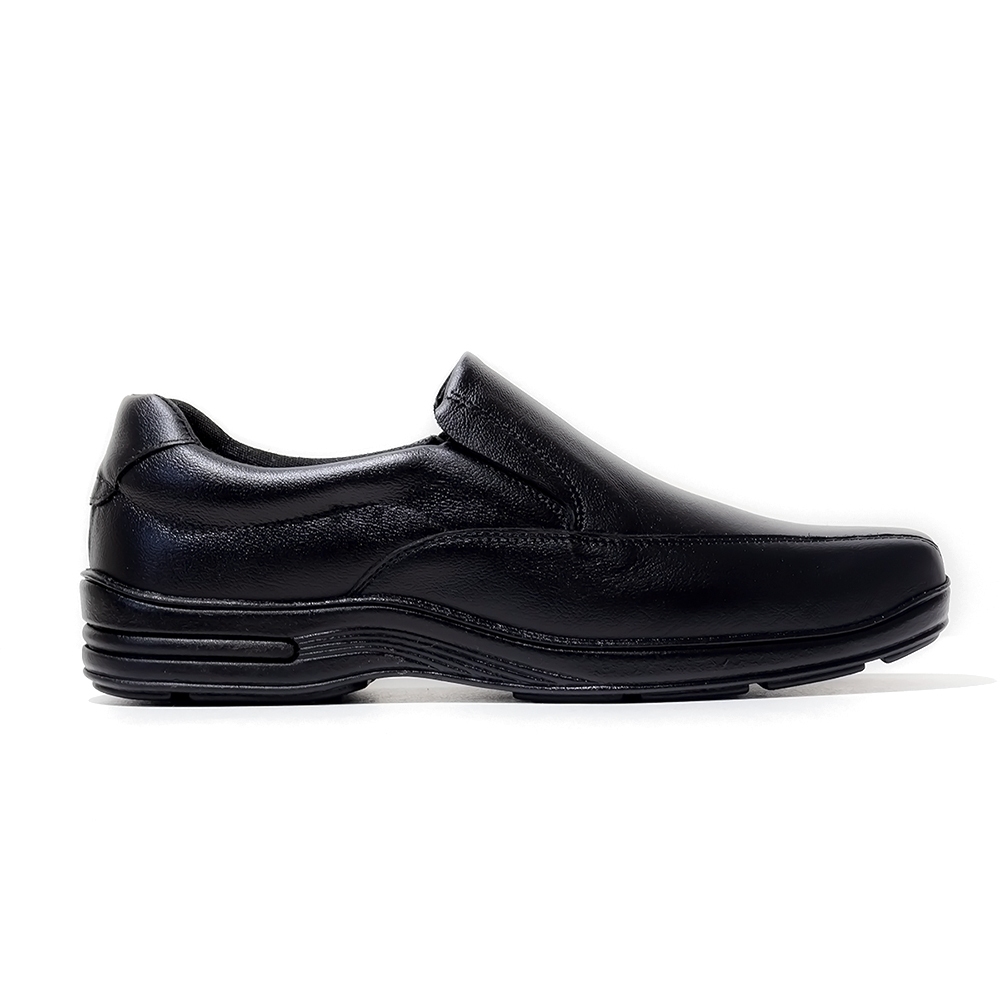 Sapato Social Masculino Comfort Couro Legitimo Ortopédico Anti Stress Calçar 33 ao 46 Ref: 0503