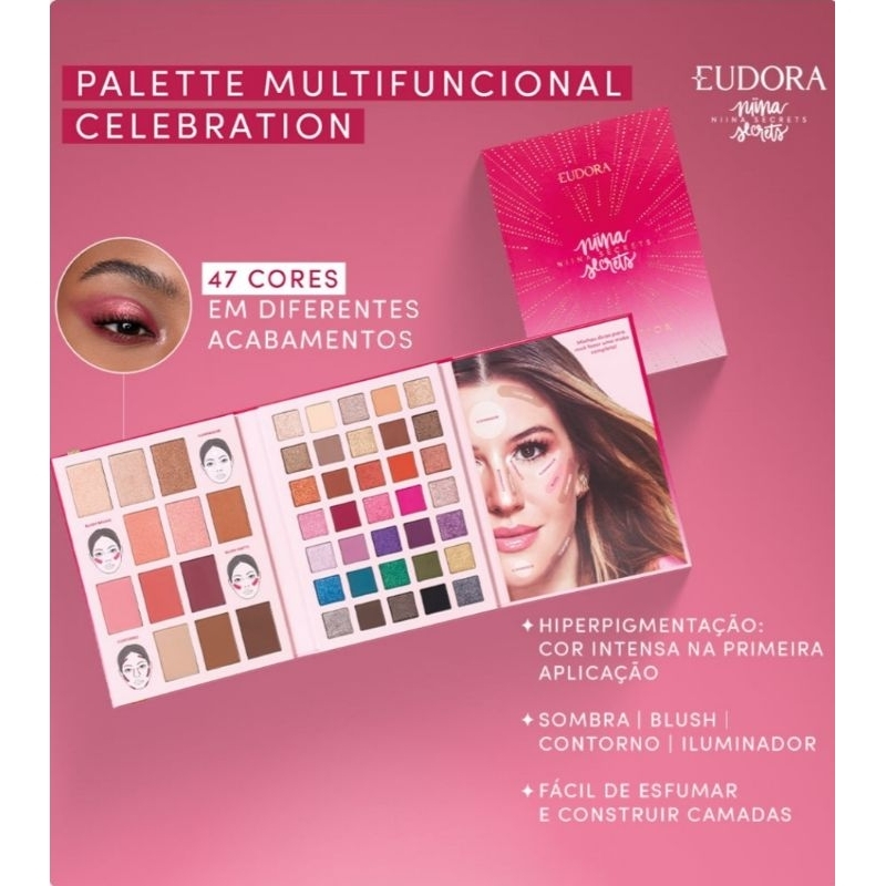 Paletas de maquiagem Niina Secrets de Eudora (Escolha a sua) | Shopee ...