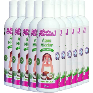 KIT 10 ÁGUA MICELAR FACIAL COCO Q BELA MANUELA LIMPA E DEMAQUILA