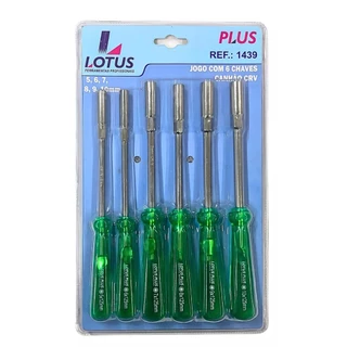 Jogo De Chaves Canhão 6 Peças 5, 6, 7, 8, 9, 10mm Lotus