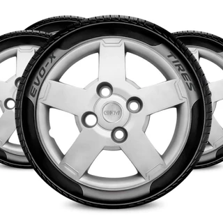 Jogo 4 Calota Aro 13 Design Ka Compatível Ford