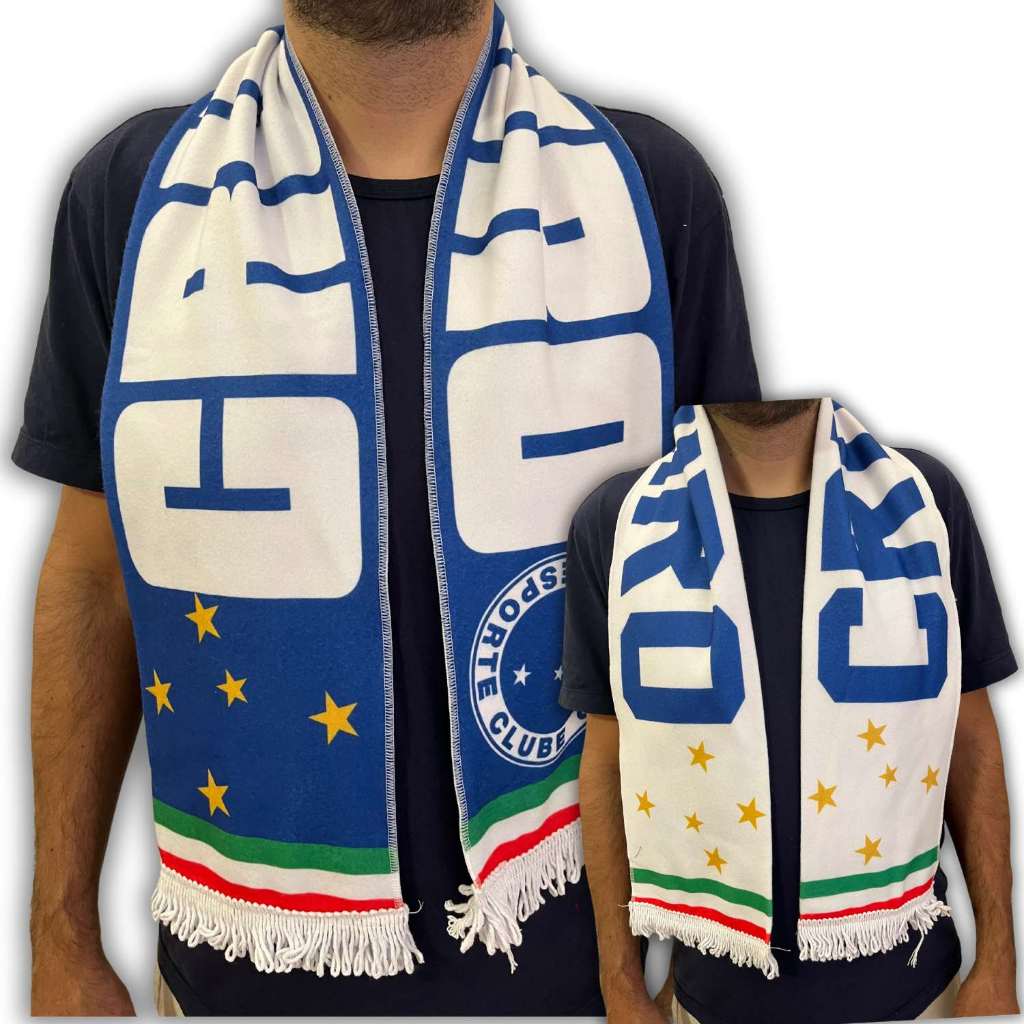 Cachecol Cruzeiro dupla face | Shopee Brasil