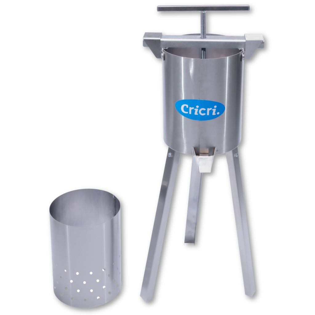 Prensa de Torresmo Banha Inox 12L Cricri Espremedor Manual F
