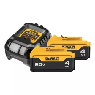 Carregador Bivolt + 2 Baterias De 4ah Xr 20v DEWALT