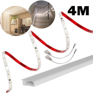 Perfil Led com Fita 4 Metros 120 Leds/m Cor da Luz Branco Frio 6500K Avant