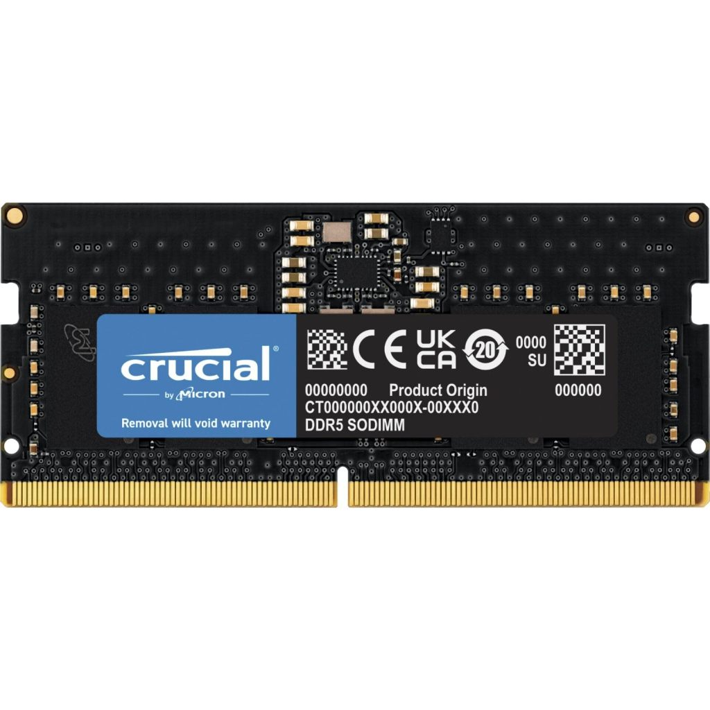 Memória 8GB Ddr5 5600mhz Crucial, Notebook - Ct8g56c46s5