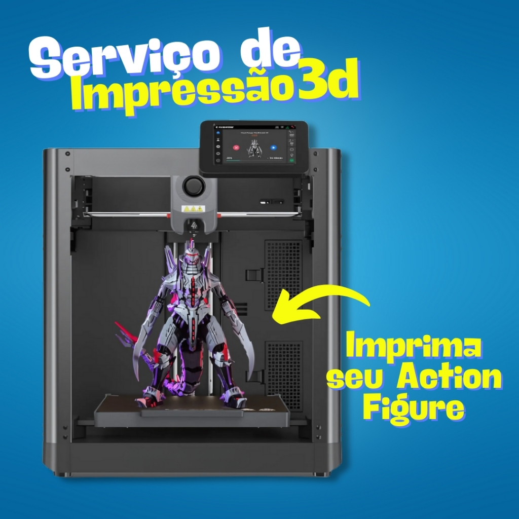 Serviço de Impressão 3D - Fabrique suas Mini-Figures/Action Figure