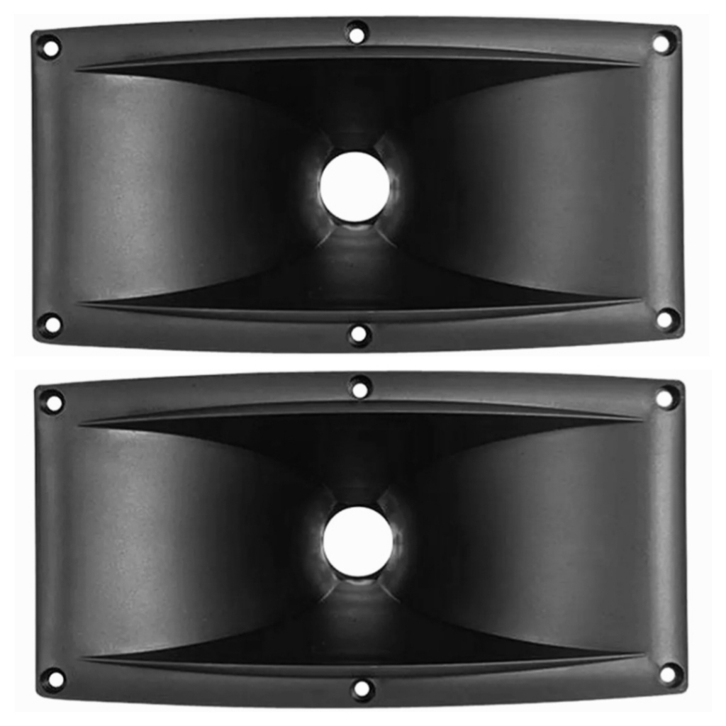 Kit 2un Corneta para driver de rosca Ludovico LC23.25 para som profissional, automotivo, caixas bob