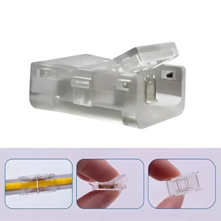 Kit 5 e 10 Conector Emenda Para Fita Led Cob Sem Solda Fácil Instalação