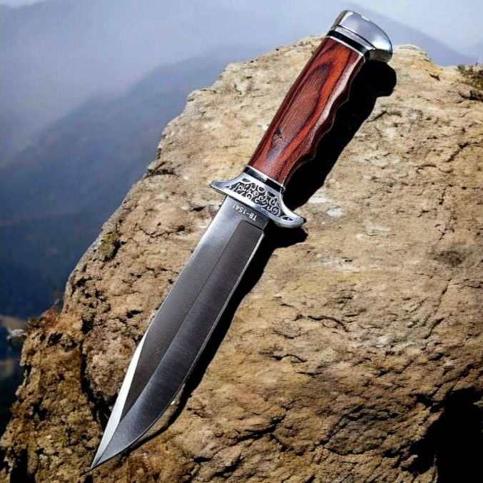 Faca churrasco Artesanal Alta Qualidade Afiada aço inox cirúrgico com ...