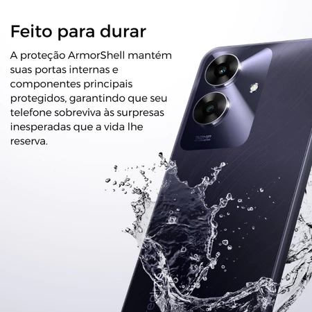 Smartphone Realme Note 60 Dual SIM 3GB RAM 64GB Processador Octa Core AI Boost Câmera 32MP 5000MaH