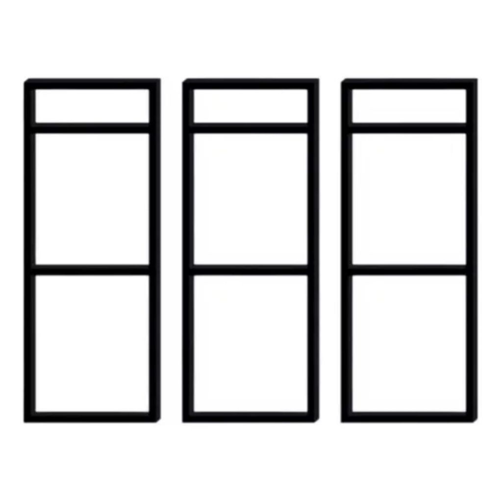 3 Suportes Para Prateleira Tripla Estilo Industrial 82x20cm Teto e Parede