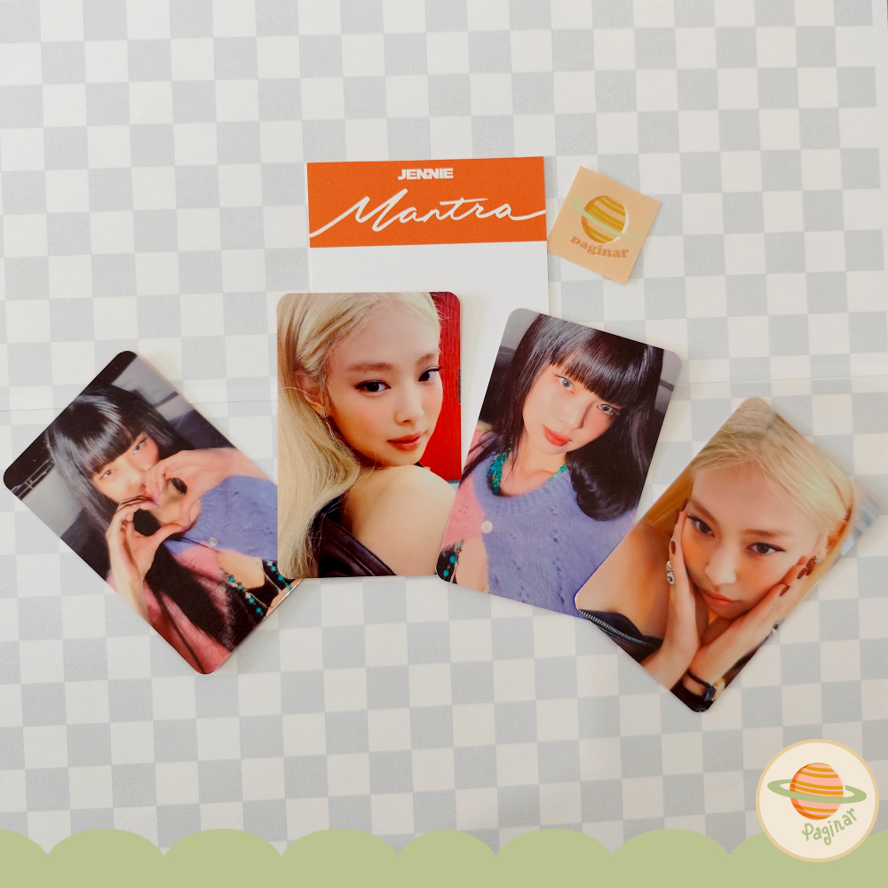 JENNIE Mantra broadcast, MD set - photocard fanmade blackpink kpop