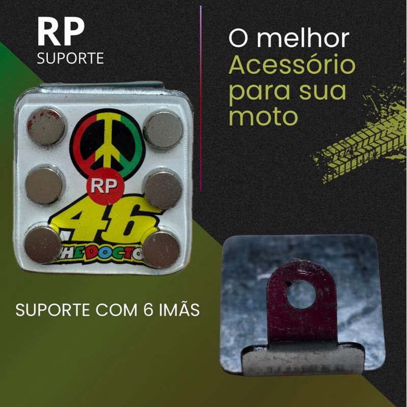 Suporte de celular magnético 6 ímã para moto ( variado )