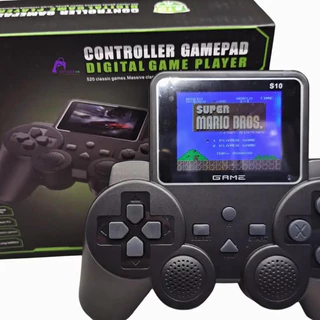 Vídeo Game Portátil Gamepad Retrô Com Visor, Tela de 5,2 Polegadas, 520 Jogos Clássicos