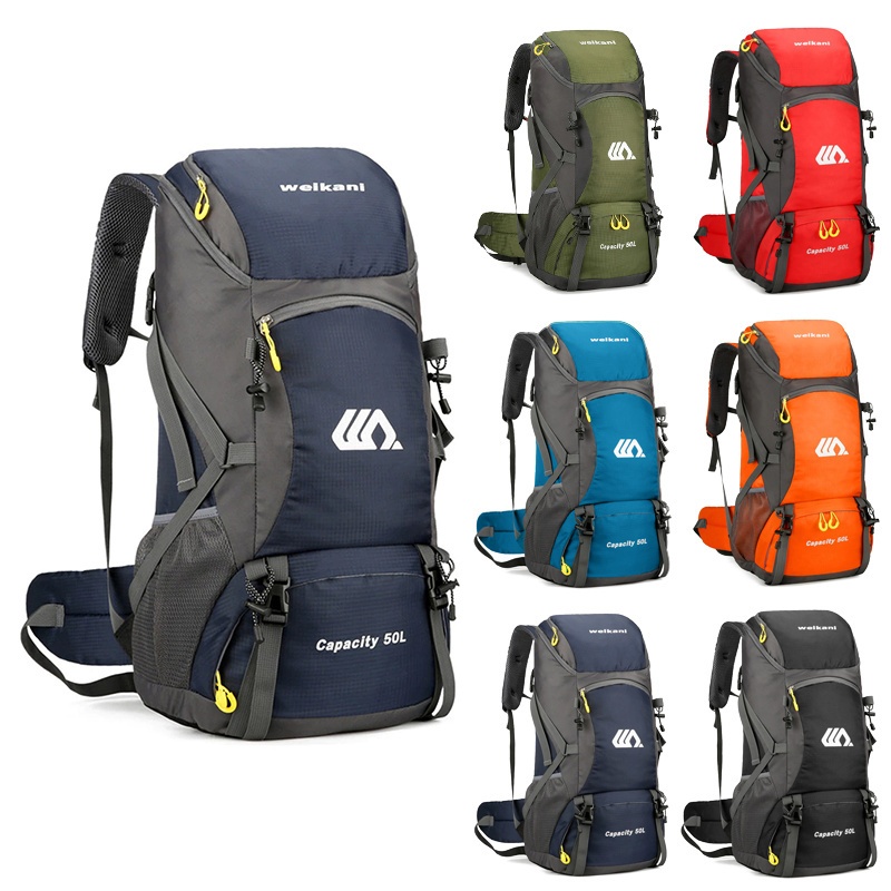 Mochila Camping Viagens 50 lItros Super Reforçada | Shopee Brasil