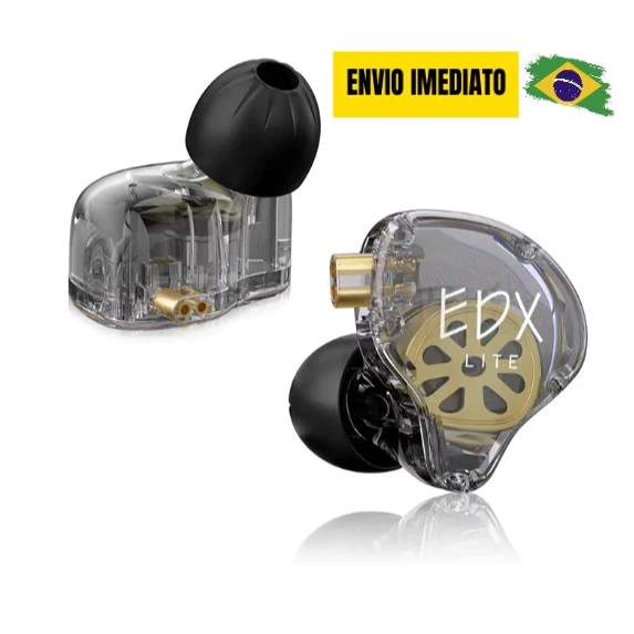 Fone de ouvido intra-auricular Kz EDX Lite Driver de Retorno De Palco jogos