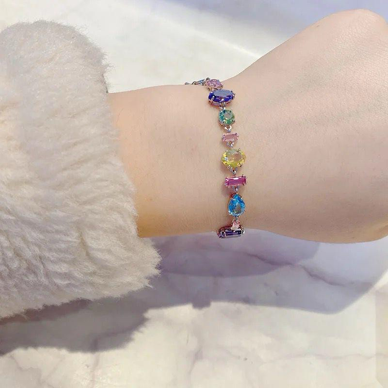 pulseira-com-pedras-swarovski-colorida-shopee-brasil