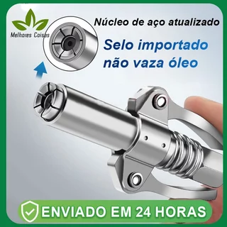 Máquina De Graxa Pneumática Elétrica Manual Com Bico Tipo Engrenagem/De Alta Pressão Alça Dupla em Oferta na Shopee