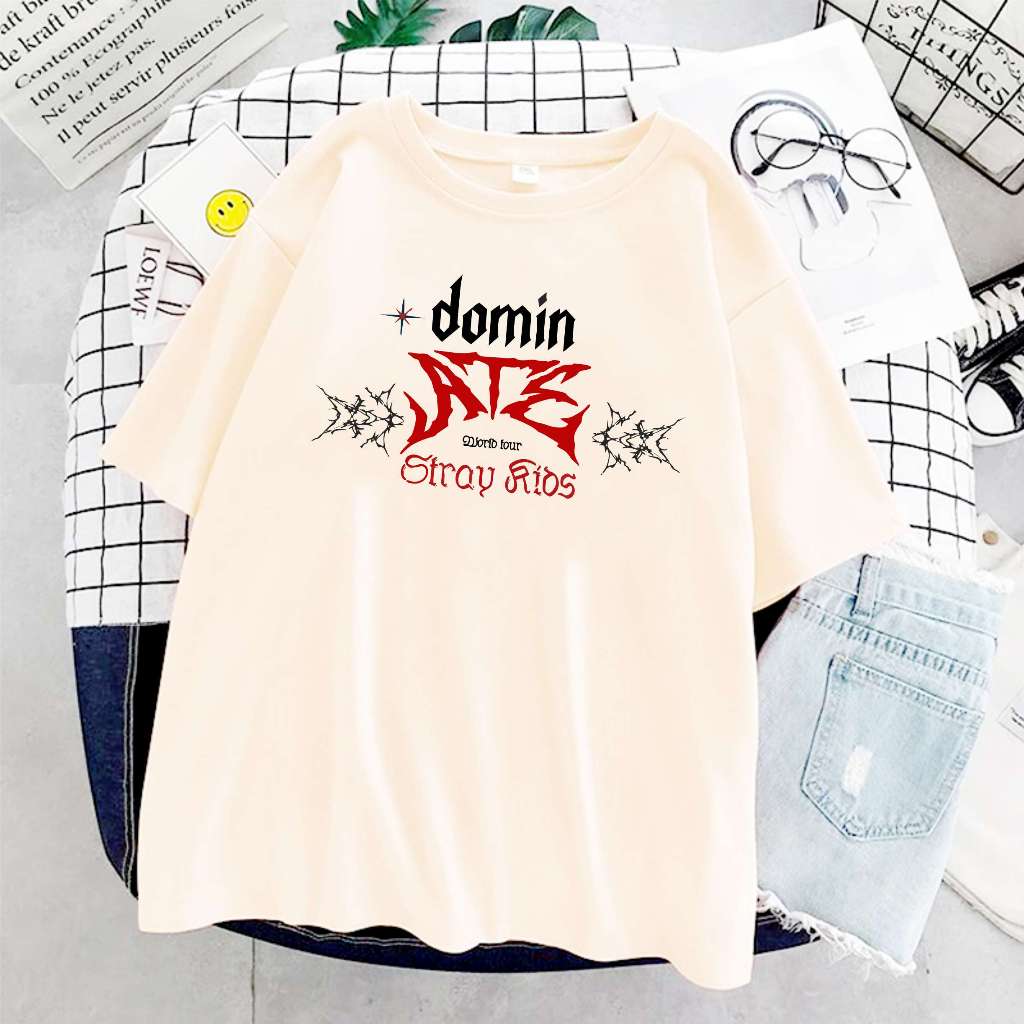 Camiseta Dominate Tour Skz Unissex | Shopee Brasil