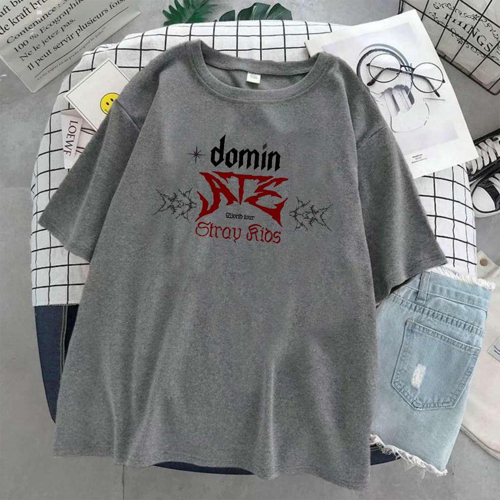 Camiseta Dominate Tour Skz Unissex | Shopee Brasil