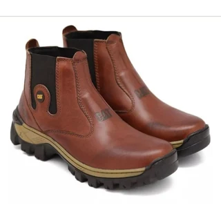 Botina CAT Butina Couro Legítimo Envio imediato Promoção Bota Caterpillar Pronta Entrega